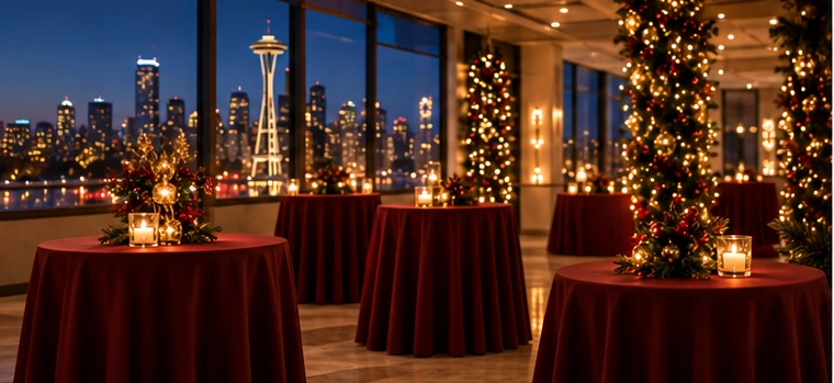 Elegant holiday party venue in Seattle